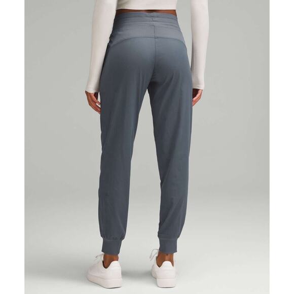 Lululemon Beyond the Studio Jogger Women's 8 Graphite Stripe Lightweight Ruched - Picture 2 of 10